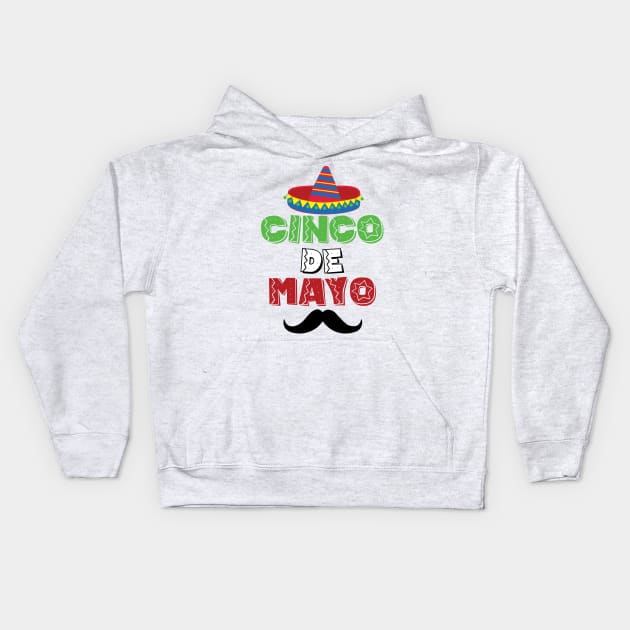 5 Cinco de Mayo Holiday Gift Kids Hoodie by xaviervieira